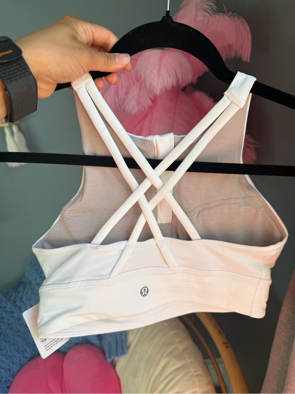 lululemon athletica White High-Neck Zip Sports Bra - Picture 4 of 5